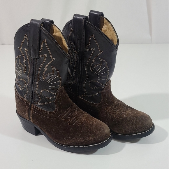 Masterson Boot Co Other - YOUTH Masterson Boot Co leather Western cowboy boots Size 9 Brown EUC